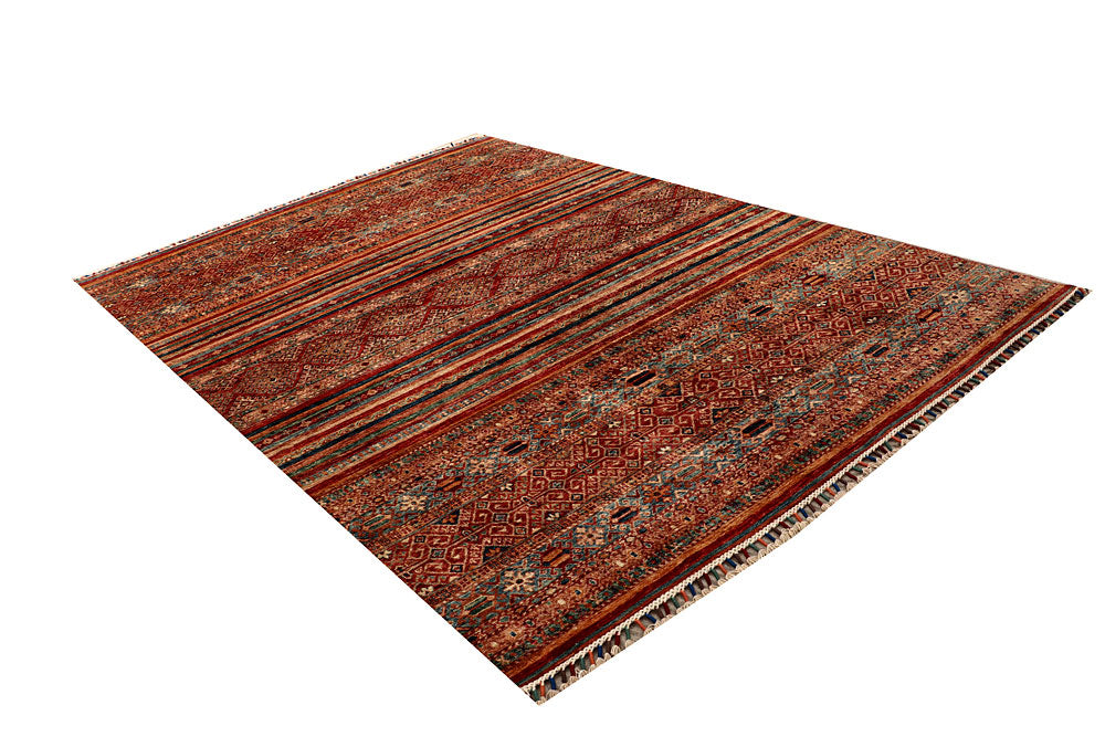 Multi Colored Kazak 6' 8 x 9' 7 - No. 67302 - ALRUG Rug Store
