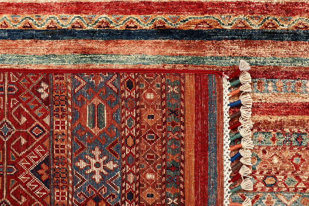 Multi Colored Kazak 6' 8 x 9' 7 - No. 67302 - ALRUG Rug Store