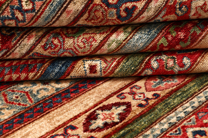 Multi Colored Kazak 6' 6 x 9' 4 - No. 67303 - ALRUG Rug Store