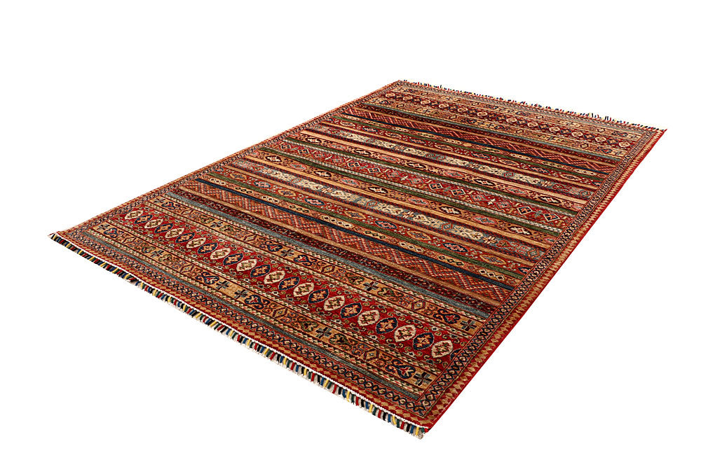Multi Colored Kazak 6' 6 x 9' 4 - No. 67303 - ALRUG Rug Store