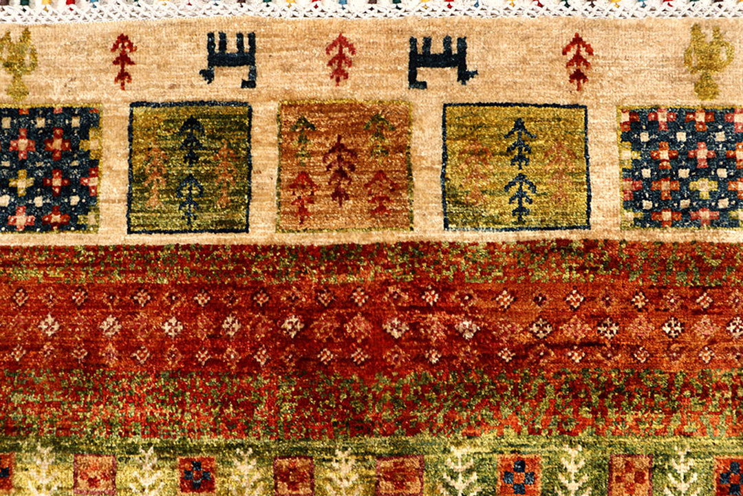 Multi Colored Kazak 6'  7" x 9'  9" - No. QA40438