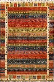 Multi Colored Kazak 6' 7 x 9' 9 - No. 67304 - ALRUG Rug Store