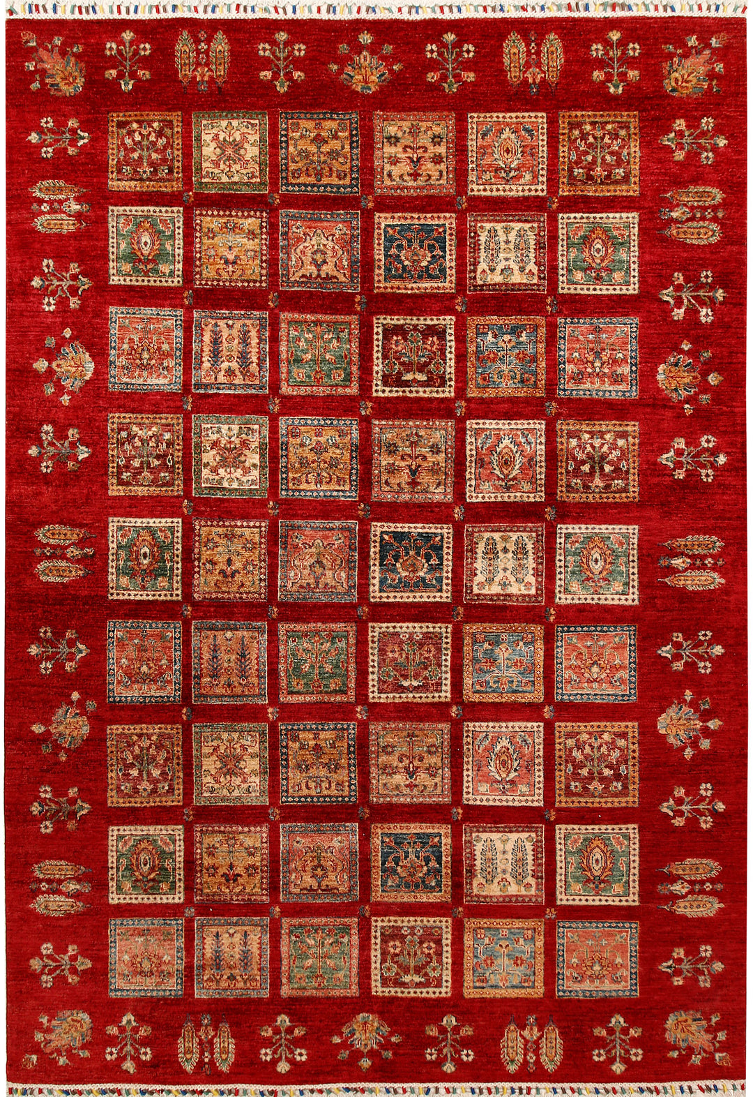 Multi Colored Kazak 6' 8 x 9' 5 - No. 67305 - ALRUG Rug Store