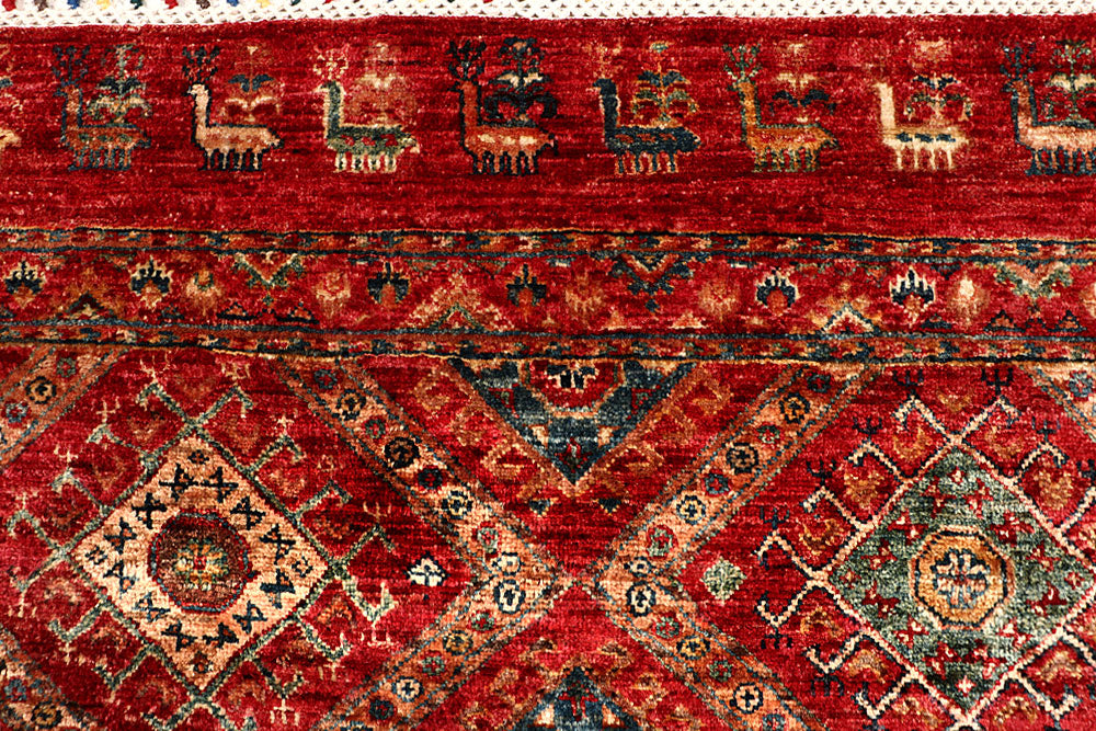 Multi Colored Kazak 6' 6 x 9' 6 - No. 67306 - ALRUG Rug Store