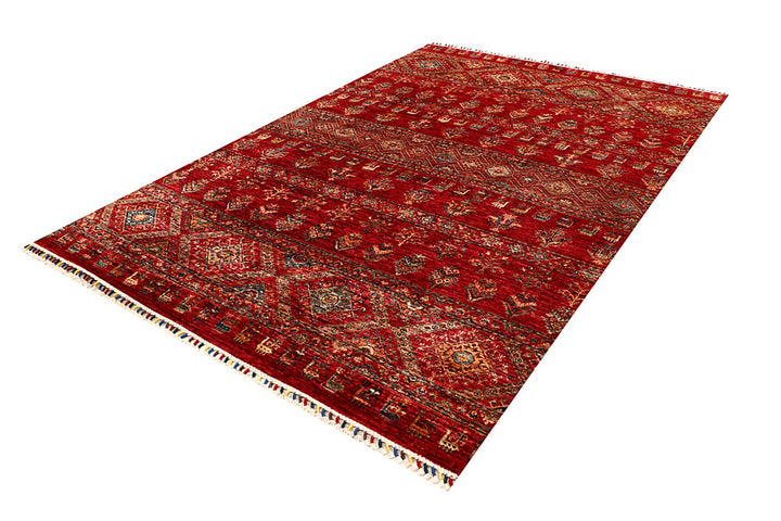 Multi Colored Kazak 6' 6 x 9' 6 - No. 67306 - ALRUG Rug Store