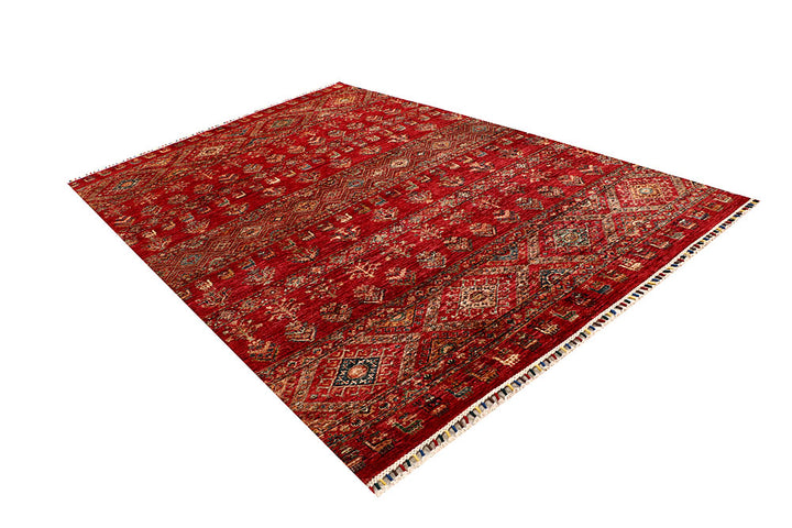 Multi Colored Kazak 6' 6 x 9' 6 - No. 67306 - ALRUG Rug Store