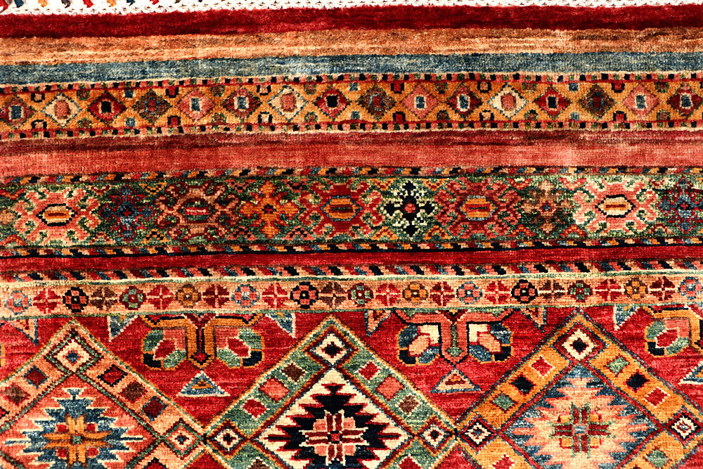 Multi Colored Kazak 5' 8 x 8' 1 - No. 67307 - ALRUG Rug Store