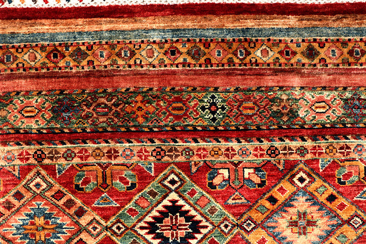 Multi Colored Kazak 5' 8 x 8' 1 - No. 67307 - ALRUG Rug Store