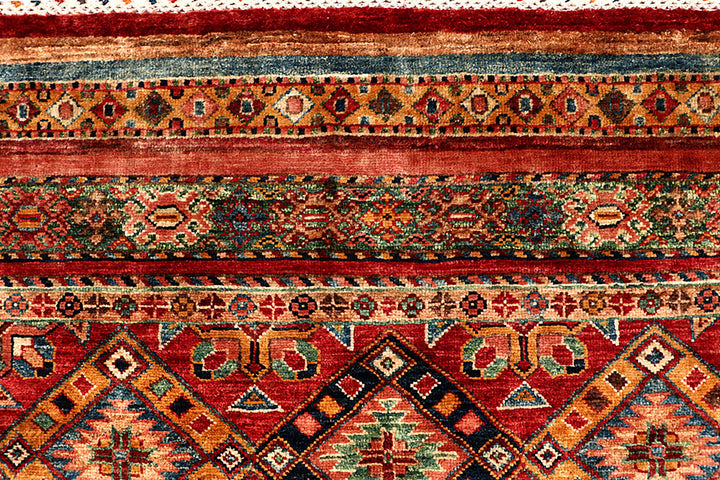 Multi Colored Kazak 5' 8 x 8' 1 - No. 67307 - ALRUG Rug Store