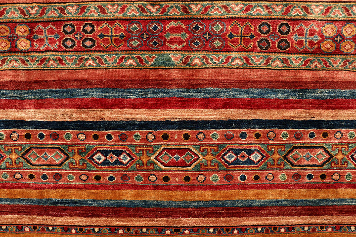 Multi Colored Kazak 5' 8 x 8' 1 - No. 67307 - ALRUG Rug Store