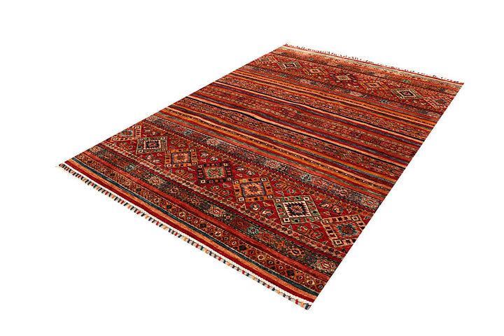 Multi Colored Kazak 5' 8 x 8' 1 - No. 67307 - ALRUG Rug Store