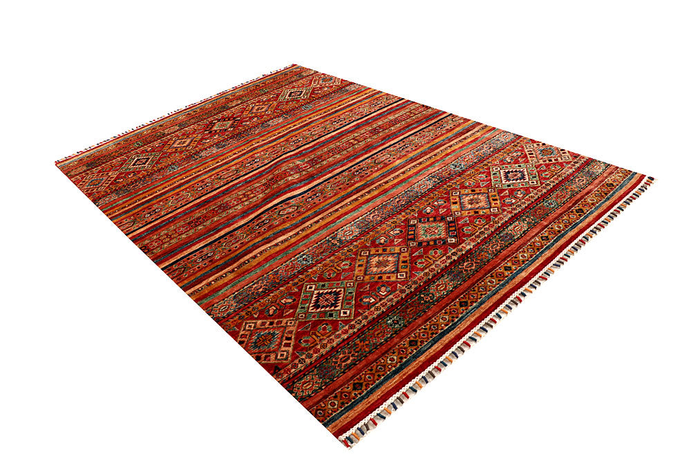 Multi Colored Kazak 5' 8 x 8' 1 - No. 67307 - ALRUG Rug Store