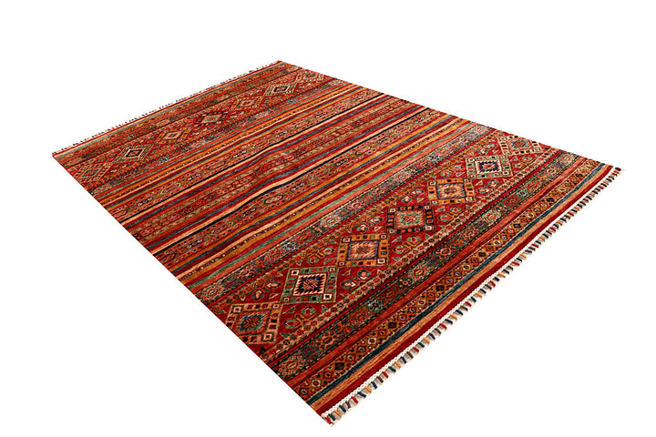 Multi Colored Kazak 5' 8 x 8' 1 - No. 67307 - ALRUG Rug Store