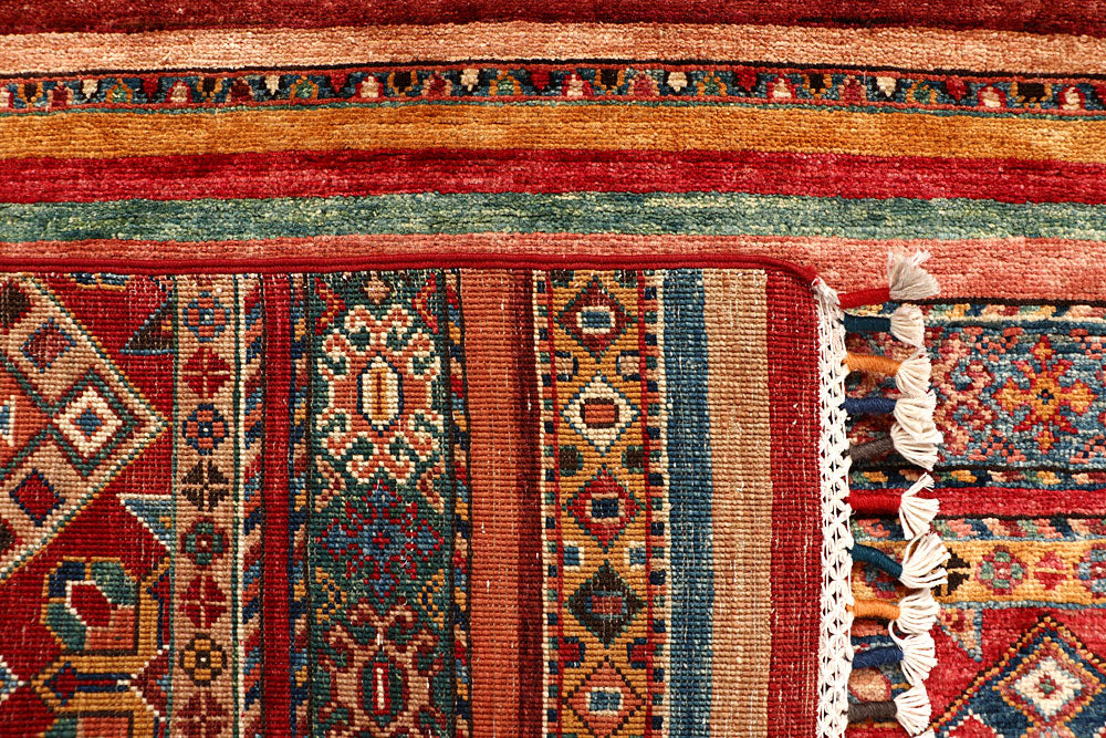 Multi Colored Kazak 5' 8 x 8' 1 - No. 67307 - ALRUG Rug Store