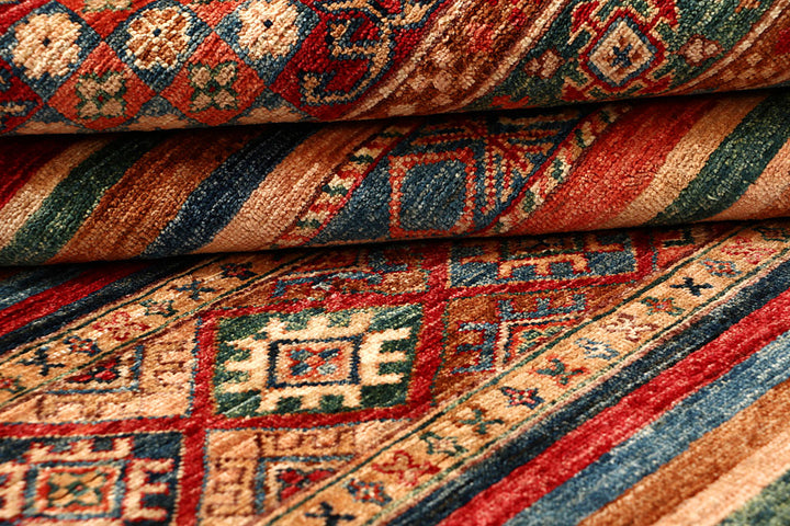 Multi Colored Kazak 5' 6 x 8' 2 - No. 67308 - ALRUG Rug Store