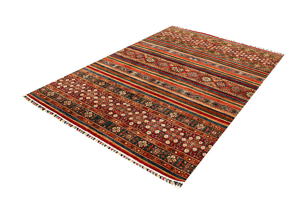 Multi Colored Kazak 5' 6 x 8' 2 - No. 67308 - ALRUG Rug Store