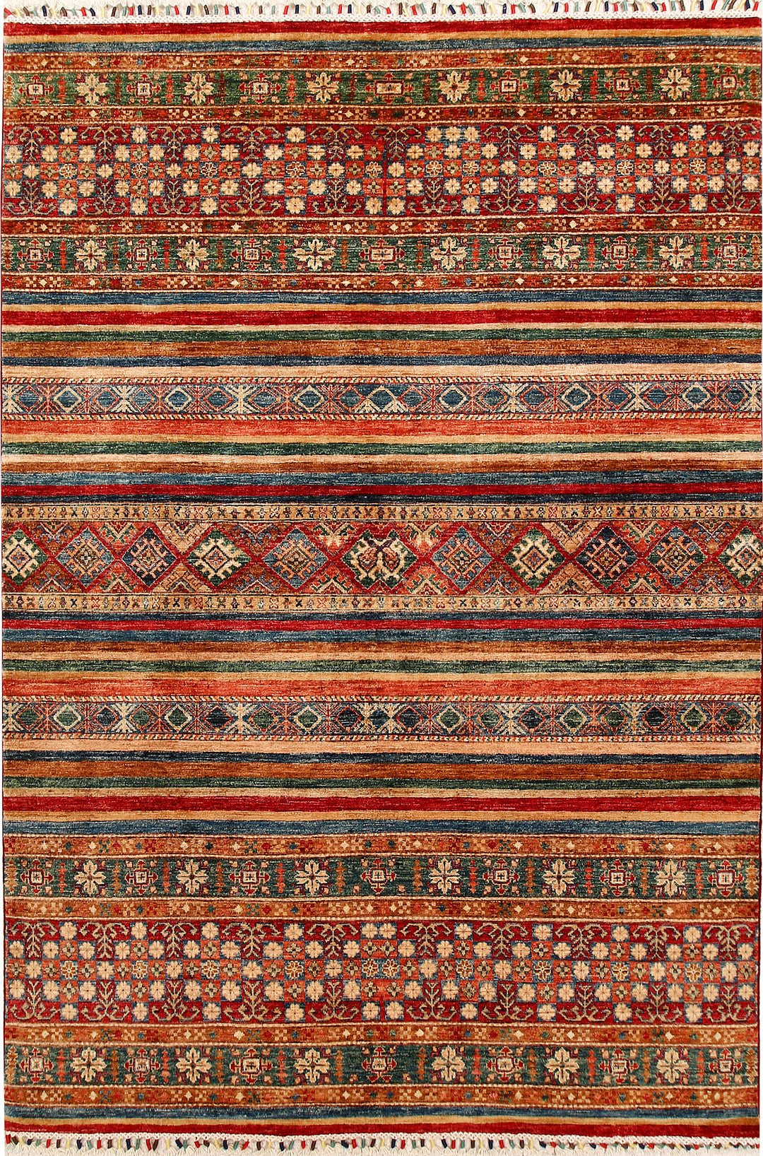 Multi Colored Kazak 5' 6 x 8' 2 - No. 67308 - ALRUG Rug Store