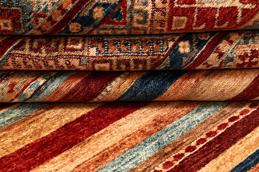 Multi Colored Kazak 6' 4 x 10' 6 - No. 67309 - ALRUG Rug Store