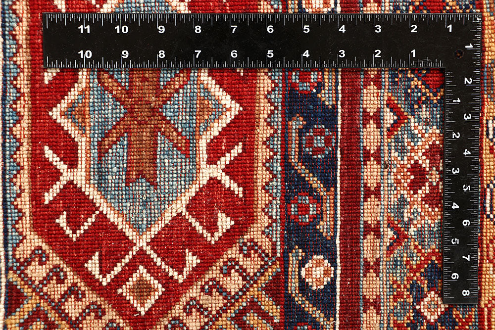 Multi Colored Kazak 6' 4 x 10' 6 - No. 67309 - ALRUG Rug Store