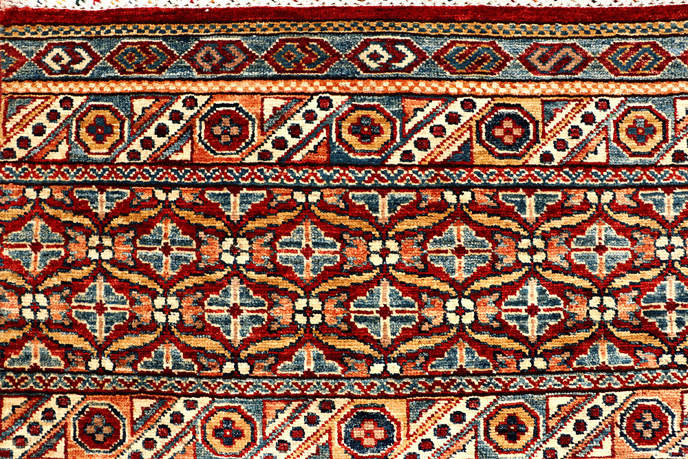 Multi Colored Kazak 5' 7 x 7' 11 - No. 67310 - ALRUG Rug Store