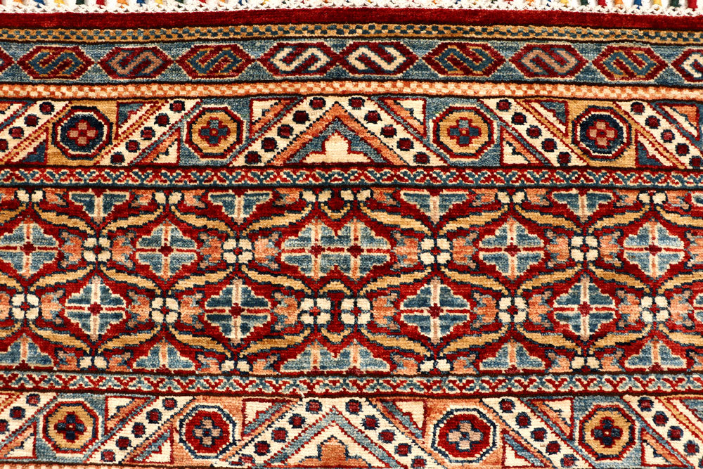 Multi Colored Kazak 5' 7 x 7' 11 - No. 67310 - ALRUG Rug Store