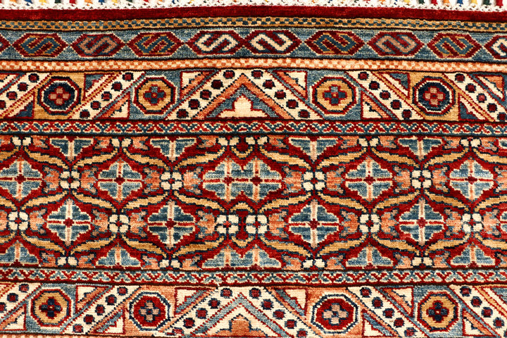 Multi Colored Kazak 5' 7 x 7' 11 - No. 67310 - ALRUG Rug Store