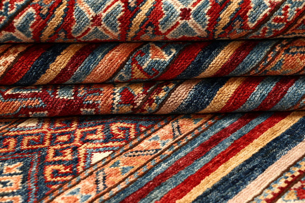 Multi Colored Kazak 5' 7 x 7' 11 - No. 67310 - ALRUG Rug Store