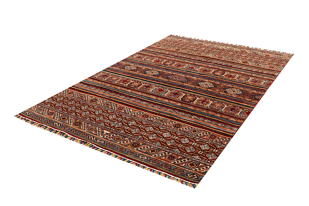 Multi Colored Kazak 5' 7 x 7' 11 - No. 67310 - ALRUG Rug Store