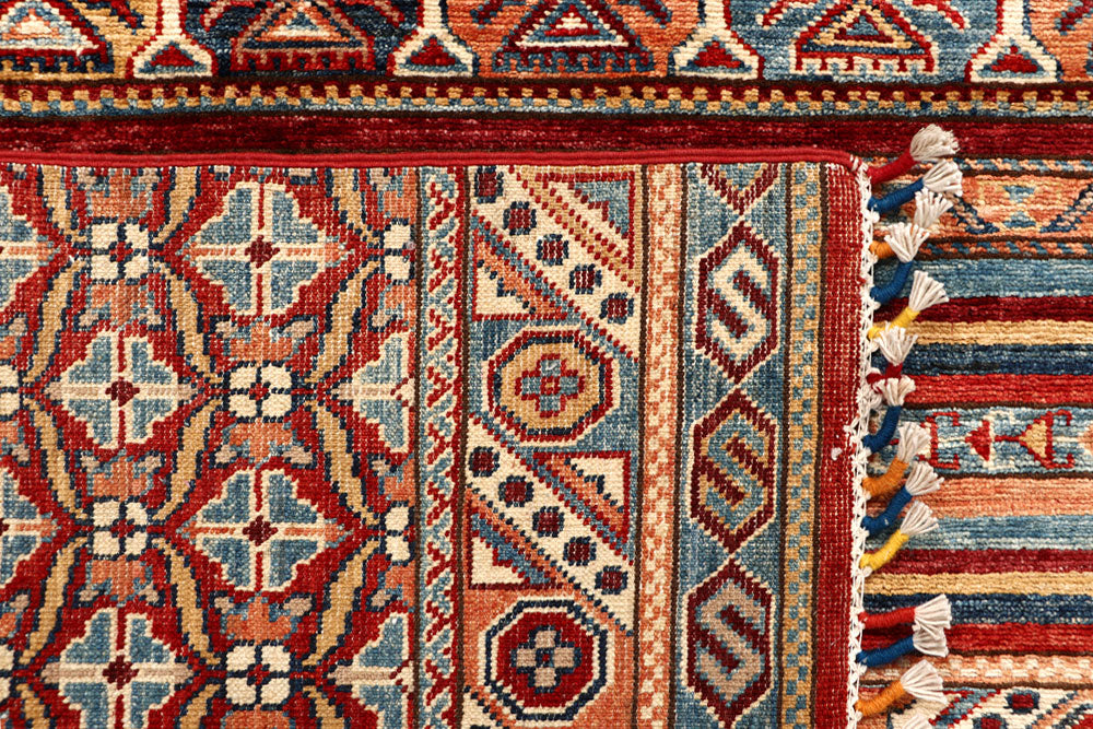Multi Colored Kazak 5' 7 x 7' 11 - No. 67310 - ALRUG Rug Store