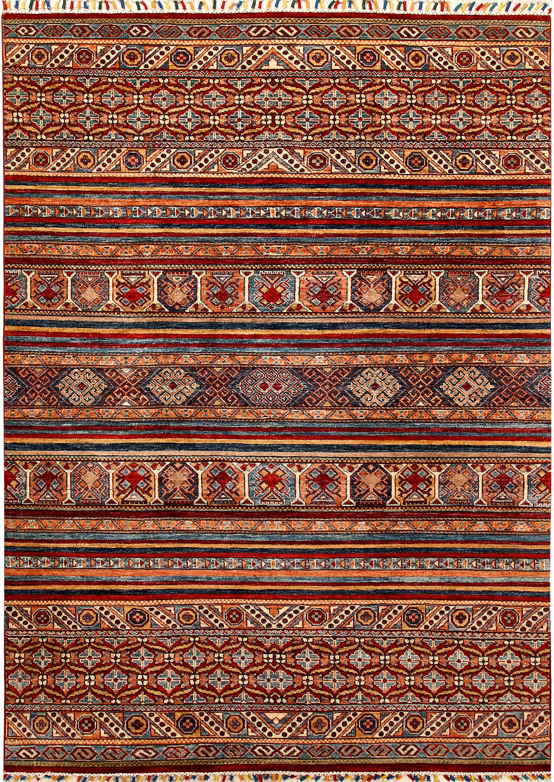 Multi Colored Kazak 5' 7 x 7' 11 - No. 67310 - ALRUG Rug Store