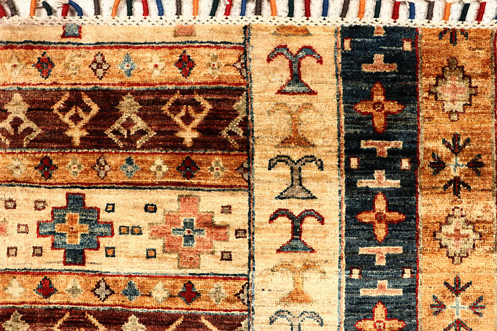 Multi Colored Kazak 5' 7 x 7' 10 - No. 67311 - ALRUG Rug Store