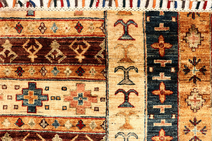 Multi Colored Kazak 5' 7 x 7' 10 - No. 67311 - ALRUG Rug Store