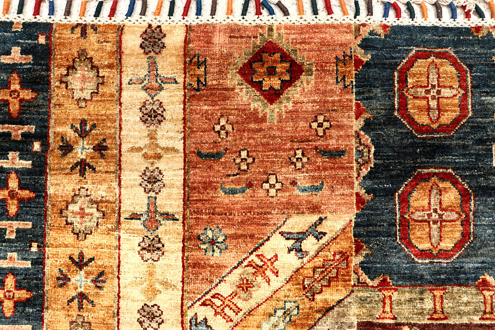 Multi Colored Kazak 5' 7 x 7' 10 - No. 67311 - ALRUG Rug Store