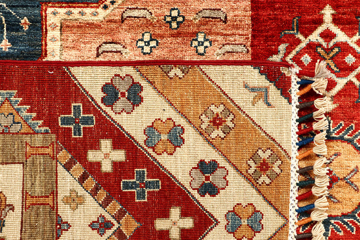 Multi Colored Kazak 5' 7 x 7' 10 - No. 67311 - ALRUG Rug Store