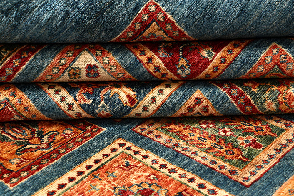 Multi Colored Kazak 5' 8 x 7' 10 - No. 67314 - ALRUG Rug Store