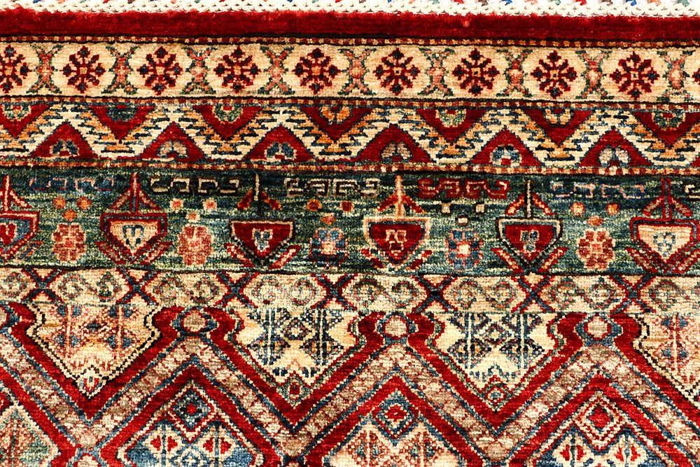 Multi Colored Kazak 5' 7 x 8' 2 - No. 67316 - ALRUG Rug Store