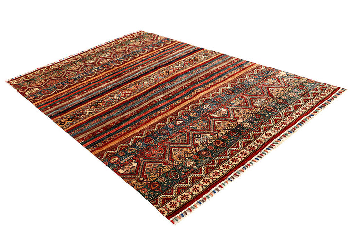 Multi Colored Kazak 5' 7 x 8' 2 - No. 67316 - ALRUG Rug Store