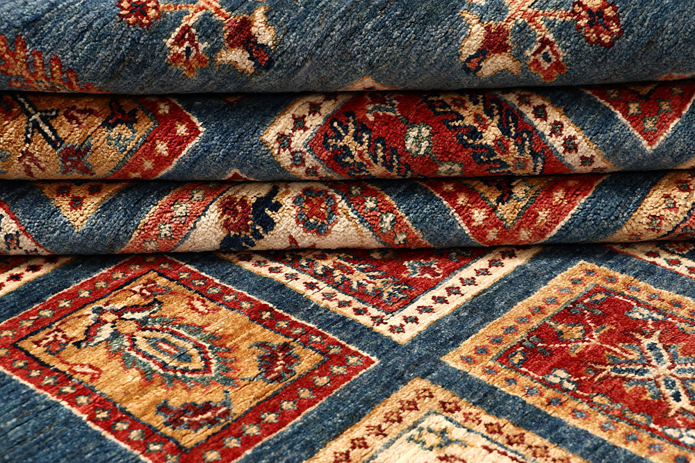 Multi Colored Kazak 5' 7 x 7' 10 - No. 67318 - ALRUG Rug Store