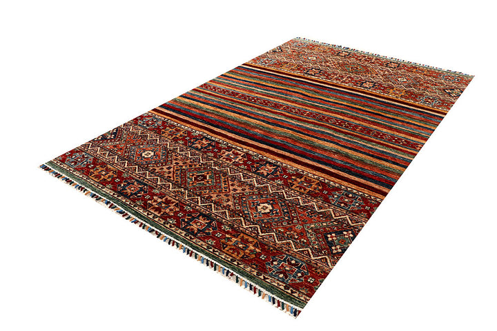 Multi Colored Kazak 5' 5 x 8' 8 - No. 67319 - ALRUG Rug Store