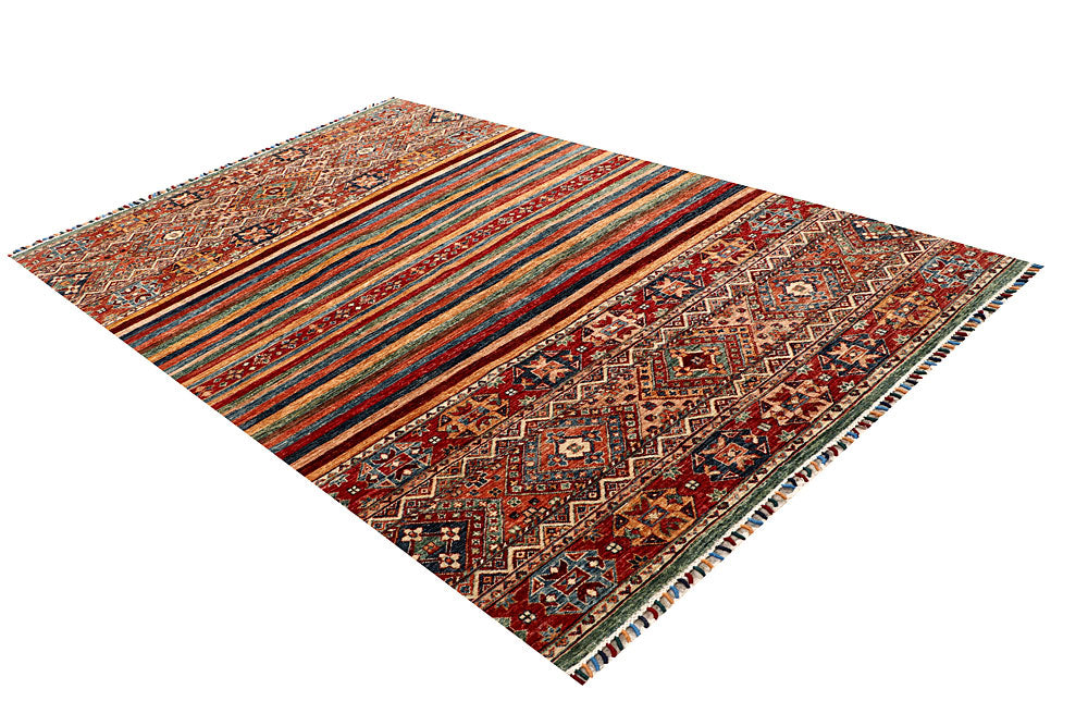 Multi Colored Kazak 5' 5 x 8' 8 - No. 67319 - ALRUG Rug Store