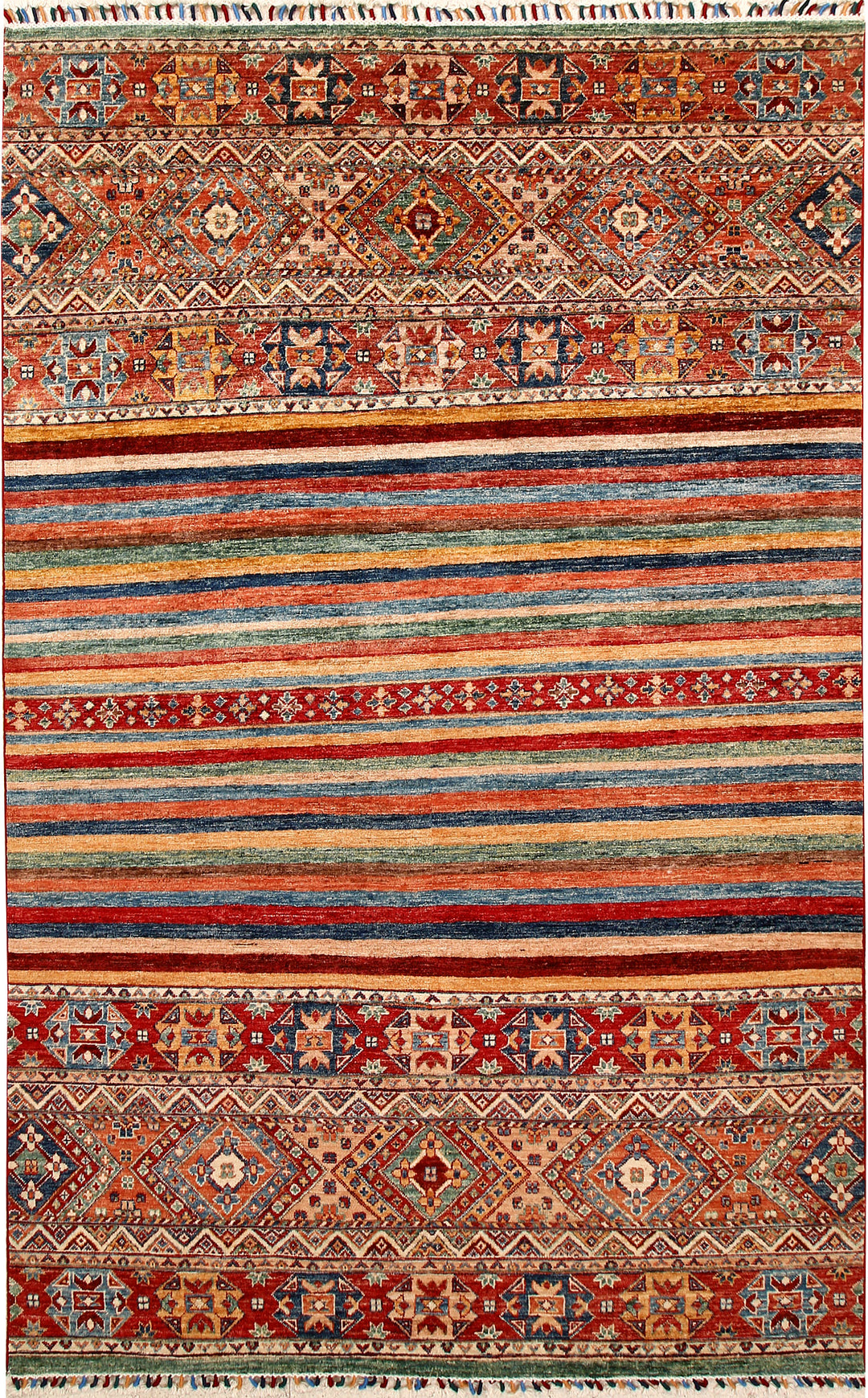 Multi Colored Kazak 5' 5 x 8' 8 - No. 67319 - ALRUG Rug Store
