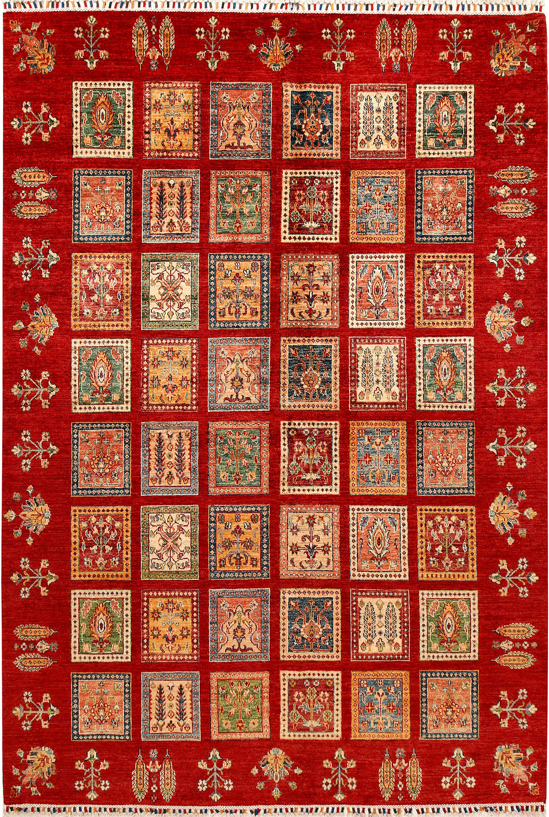 Multi Colored Kazak 6' 11 x 10' - No. 67320 - ALRUG Rug Store