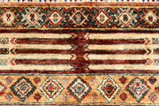 Multi Colored Kazak 5' 7 x 7' 5 - No. 67321 - ALRUG Rug Store