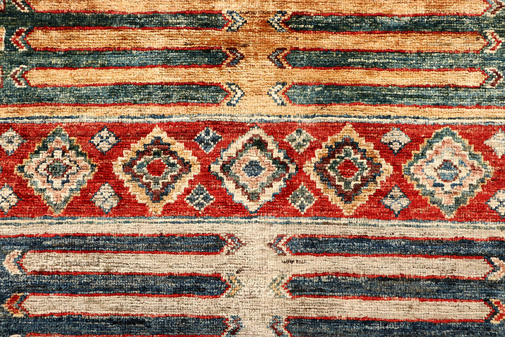 Multi Colored Kazak 5' 7 x 7' 5 - No. 67321 - ALRUG Rug Store