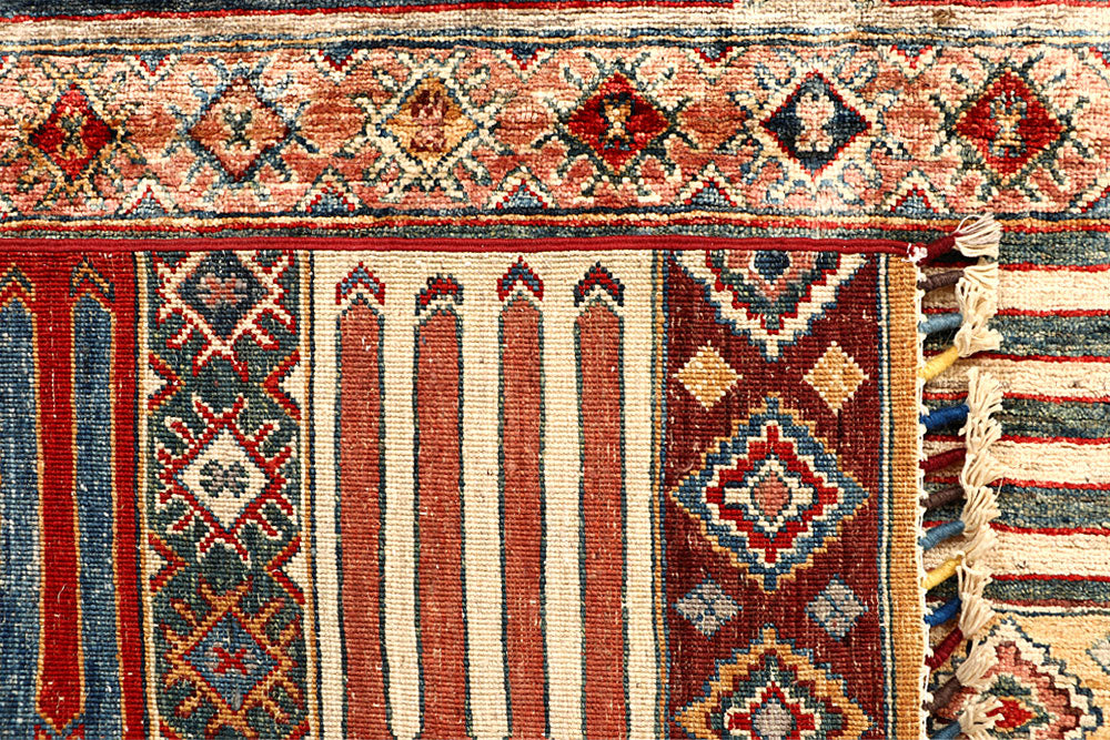 Multi Colored Kazak 5' 7 x 7' 5 - No. 67321 - ALRUG Rug Store