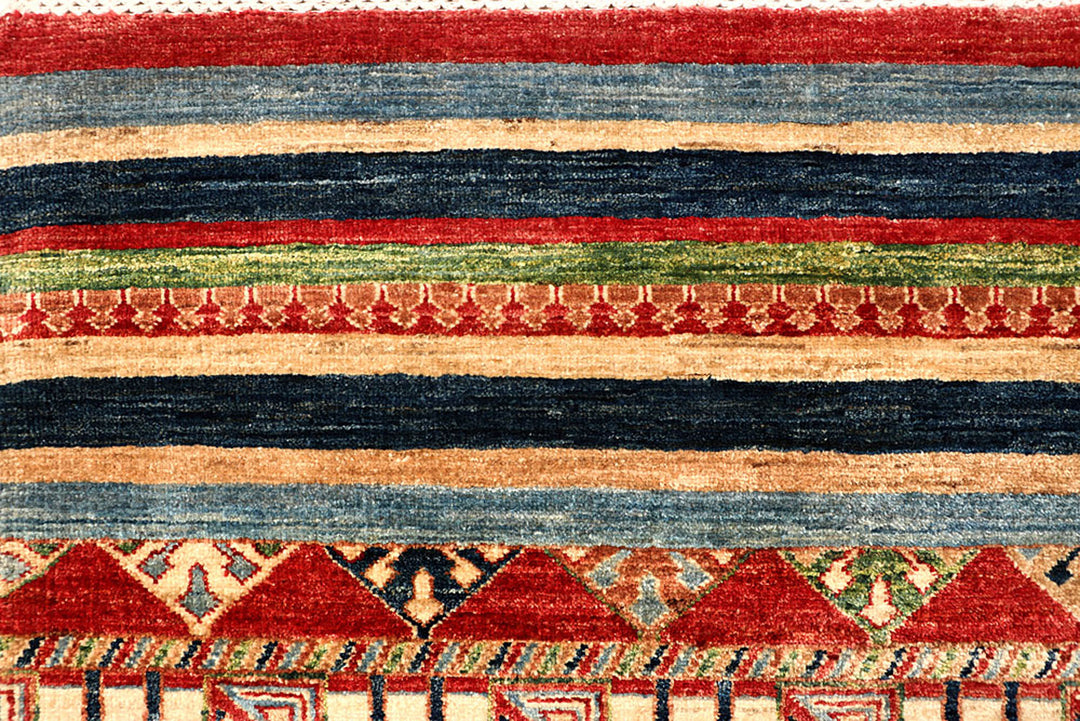 Multi Colored Kazak 6'  9" x 9'  5" - No. QA98809