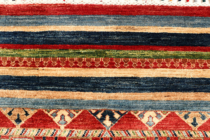 Multi Colored Kazak 6' 9 x 9' 5 - No. 67323 - ALRUG Rug Store