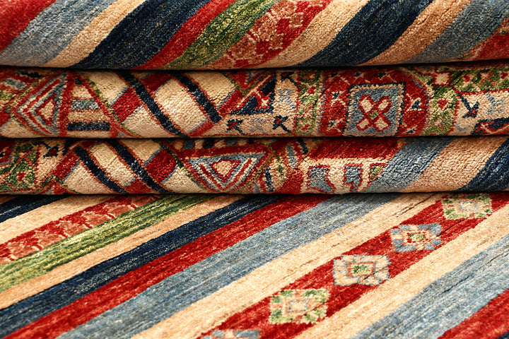 Multi Colored Kazak 6' 9 x 9' 5 - No. 67323 - ALRUG Rug Store