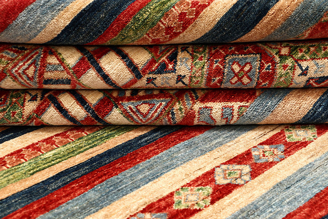 Multi Colored Kazak 6'  9" x 9'  5" - No. QA98809