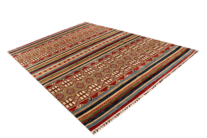 Multi Colored Kazak 6' 9 x 9' 5 - No. 67323 - ALRUG Rug Store
